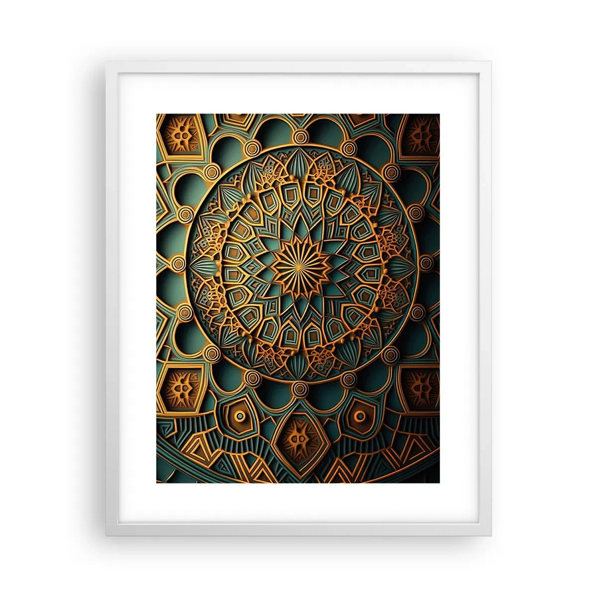 Affisch i vit ram - I ett arabiskt klimat - 40x50 cm