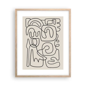 Affisch i ram av ljusek - Följ spåret - 40x50 cm