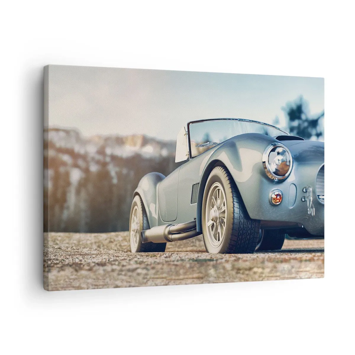 Canvastavla - Bild på duk - Klassisk cabriolet i en pittoresk miljö - 70x50cm - Det är stilen som räknas - Modern väggdekoration för vardagsrum och sovrum ARTTOR