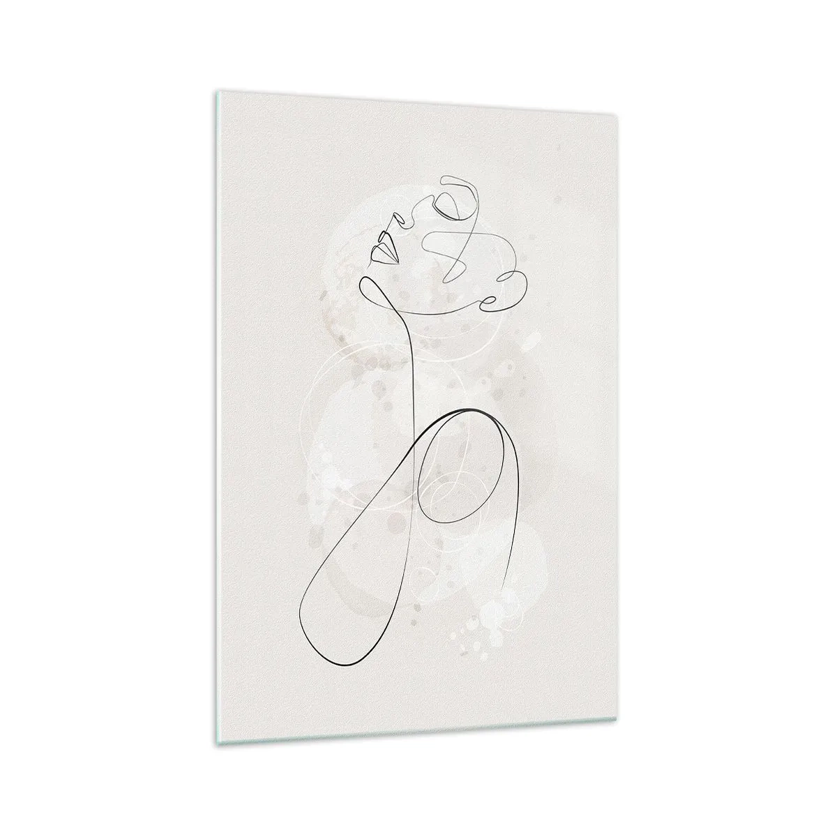 Glastavla - Bild på glas - Skönhetens spiral - 70x100 cm