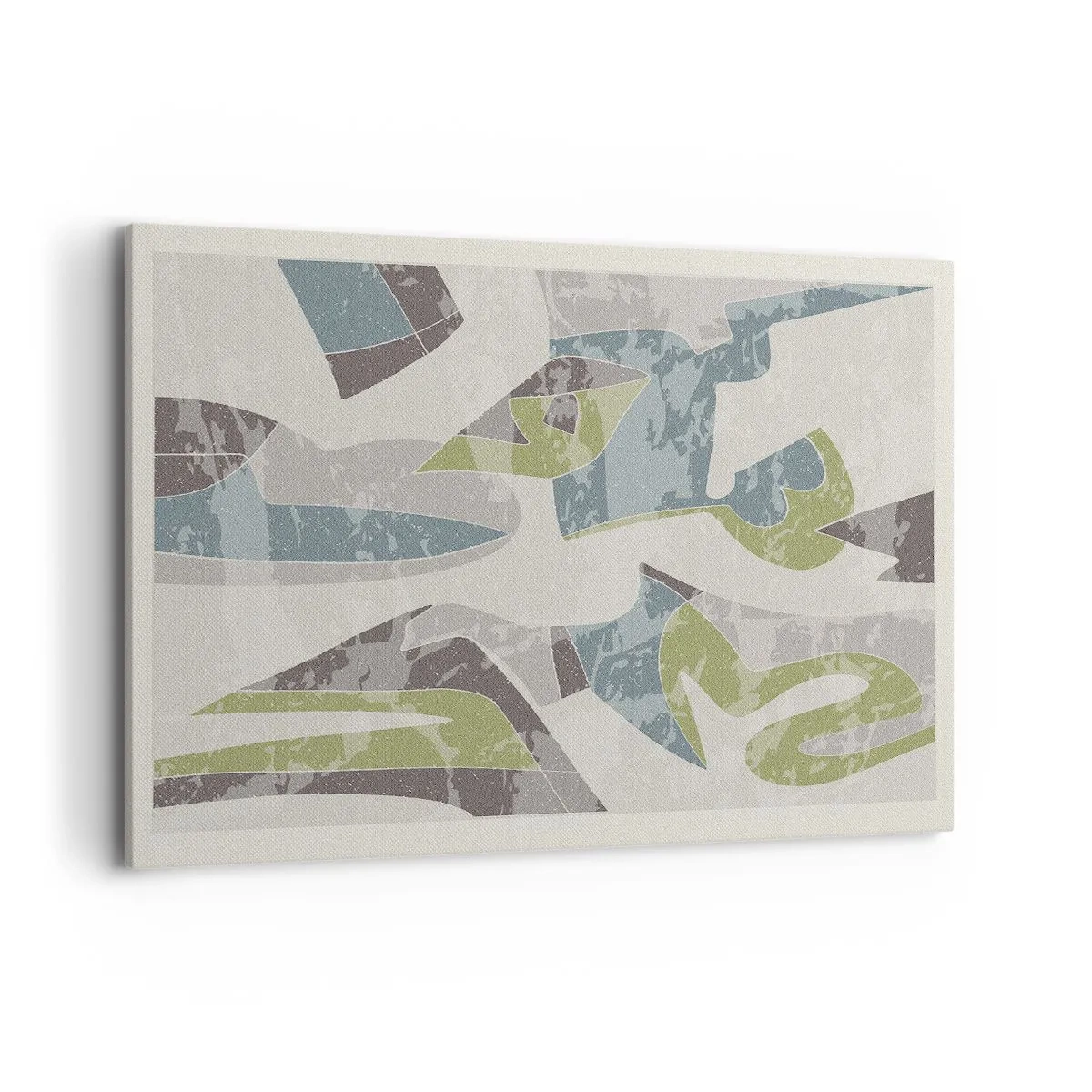 Canvastavla - Bild på duk - Komposition bakom glas - 120x80 cm