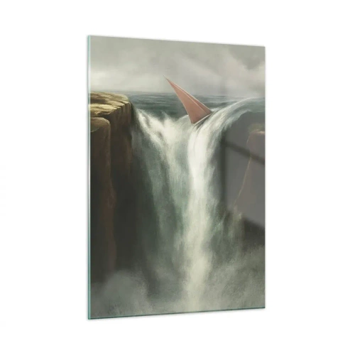 Glastavla - Bild på glas - Livets varning - 50x70 cm