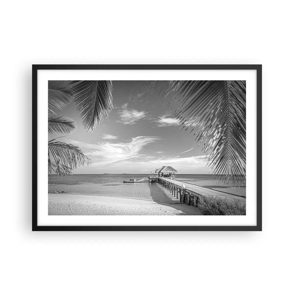 Affisch i svart ram - Minne eller dröm? - 70x50 cm