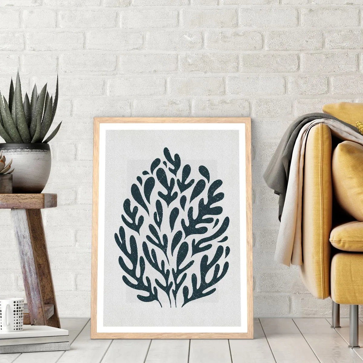 Affisch i ram av ljusek - Naturens former - 30x40 cm