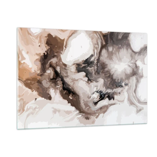 Glastavla - Bild på glas - En galax födelse - 120x80 cm