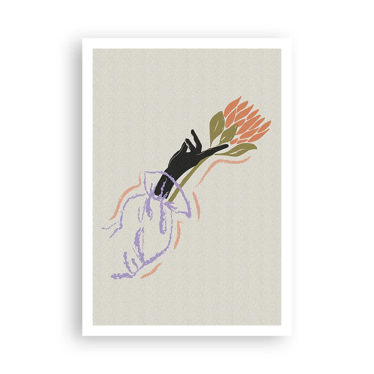 Affisch - En systerlig beröring - 70x100 cm