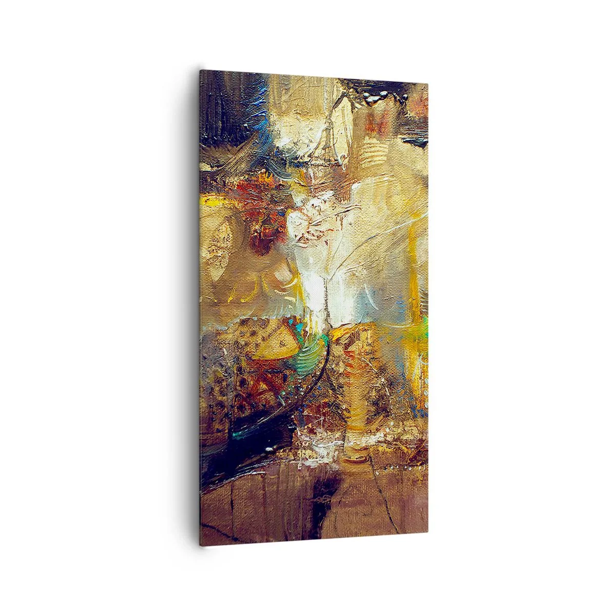 Canvastavla - Bild på duk - Kallt, varmare, hett - 65x120 cm