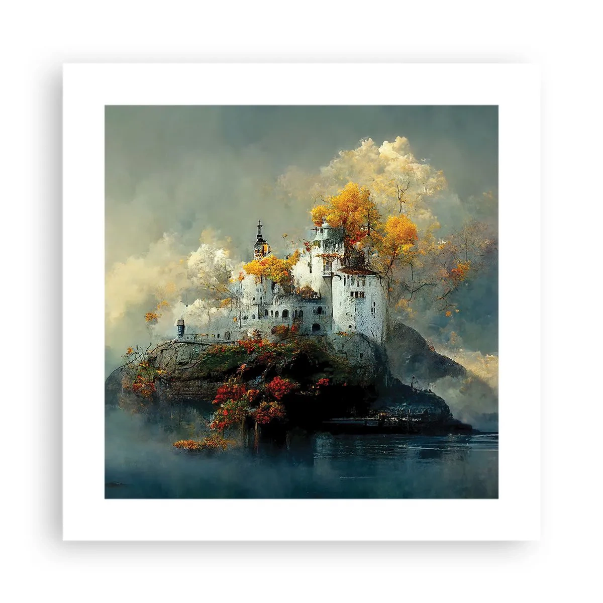 Affisch - Början på en romantisk historia - 40x40 cm