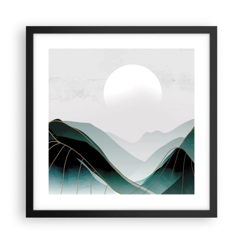 Affisch i svart ram - I fullt majestät - 40x40 cm