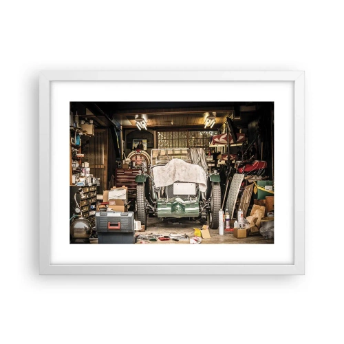 Affisch i vit ram - Tillbaka till det förflutna - 40x30 cm