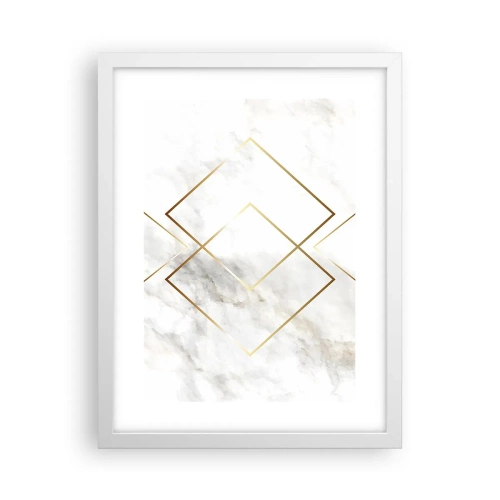 Affisch i vit ram - Utsikt över oändlighet - 30x40 cm