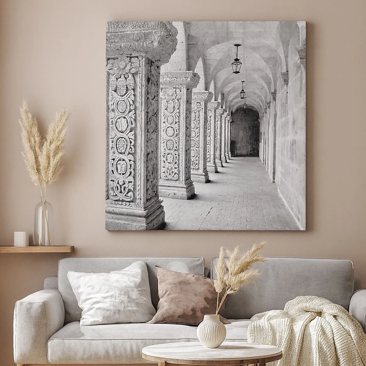 Canvastavla - Bild på duk - Och vart tar det vägen? - 30x30 cm