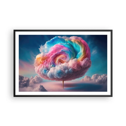 Affisch i svart ram - En dröm om en nöjespark - 91x61 cm