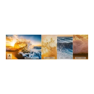 Provbit av fototapet Premium Sand - Lek i sanden - Vinka, Hav, Vatten - 100x30 cm