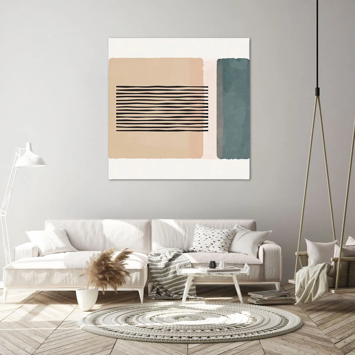 Canvastavla - Bild på duk - Allt väl - 50x50 cm