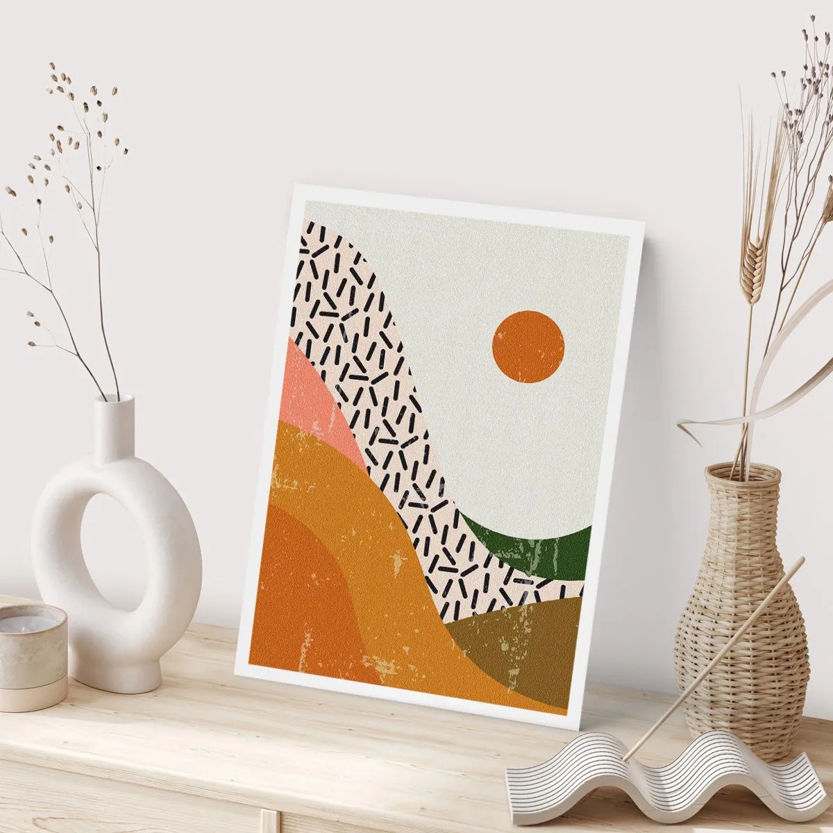 Affisch - Solig abstraktion - 40x50 cm