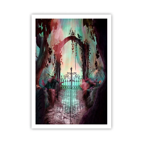 Affisch - Hemlighetsfull trädgård - 70x100 cm