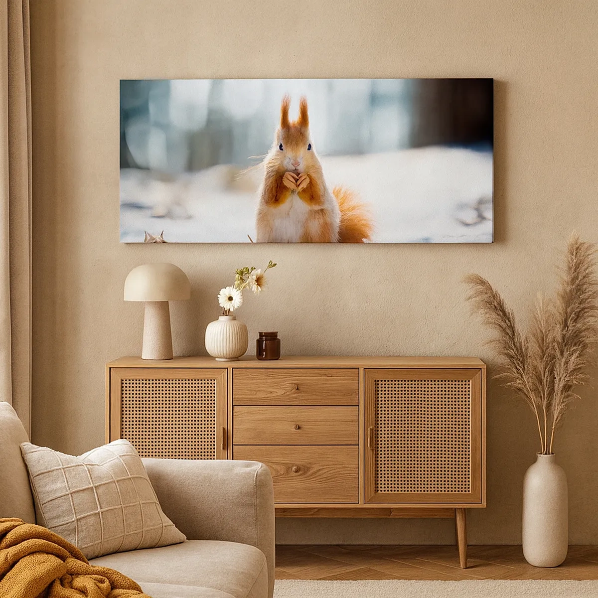 Canvastavla - Bild på duk - Vad glor du på? - 30x30 cm