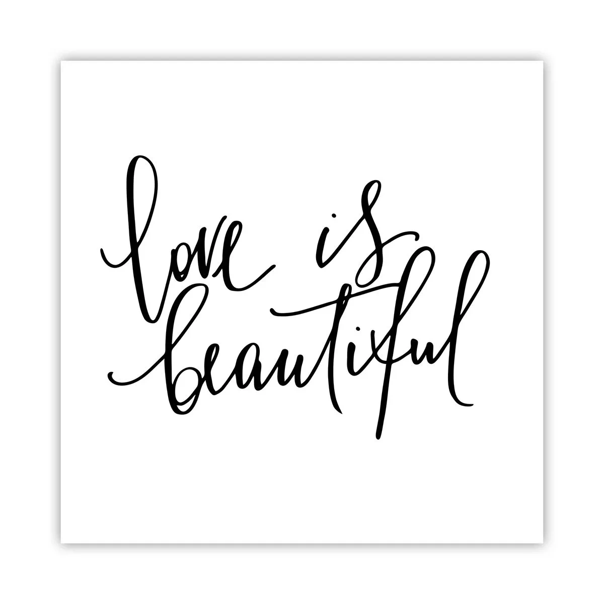 Affisch - Läs och upprepa - 60x60 cm