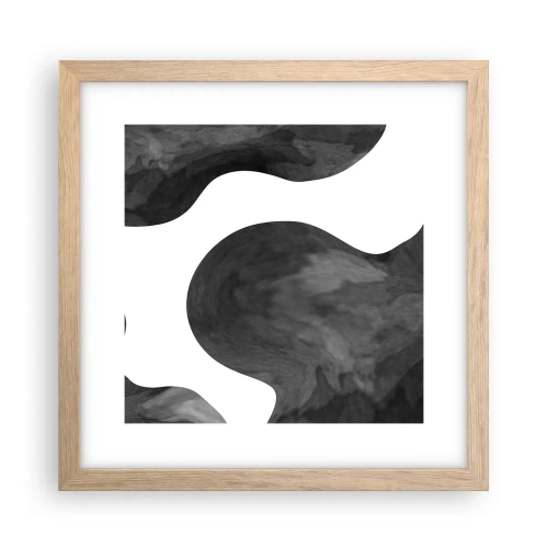 Affisch i ram av ljusek - Mjölkvägen - 30x30 cm