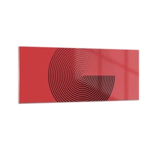 Glastavla - Bild på glas - Cirkulär rörelse - 100x40 cm