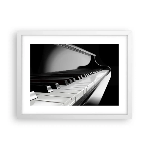 Affisch i vit ram - Harmoni av former och färger - 40x30 cm