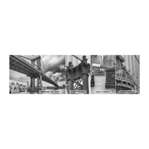 Provbit av självhäftande fototapet Deluxe Sticker - Till stadens hjärta - New York, Stad, Manhattan - 100x30 cm