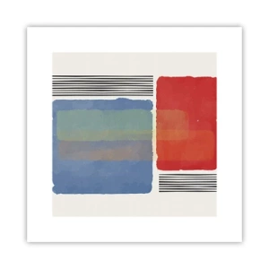 Affisch - Geometrins anda  - 30x30 cm