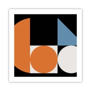 Affisch - Geometriska figurer - 50x50 cm