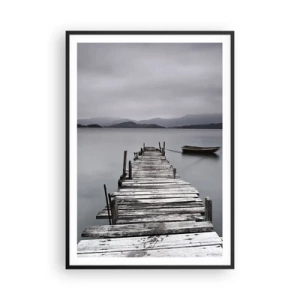 Affisch i svart ram - Imorgon kan du ge dig iväg - 70x100 cm