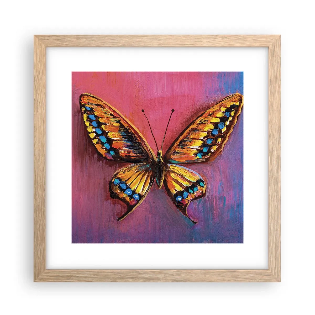 Affisch i ram av ljusek - Naturens klenoder - 30x30 cm