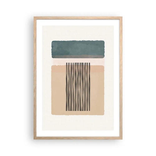 Affisch i ram av ljusek - Allt väl - 50x70 cm