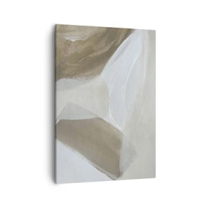 Canvastavla - Bild på duk - Våg av vitt - 50x70 cm