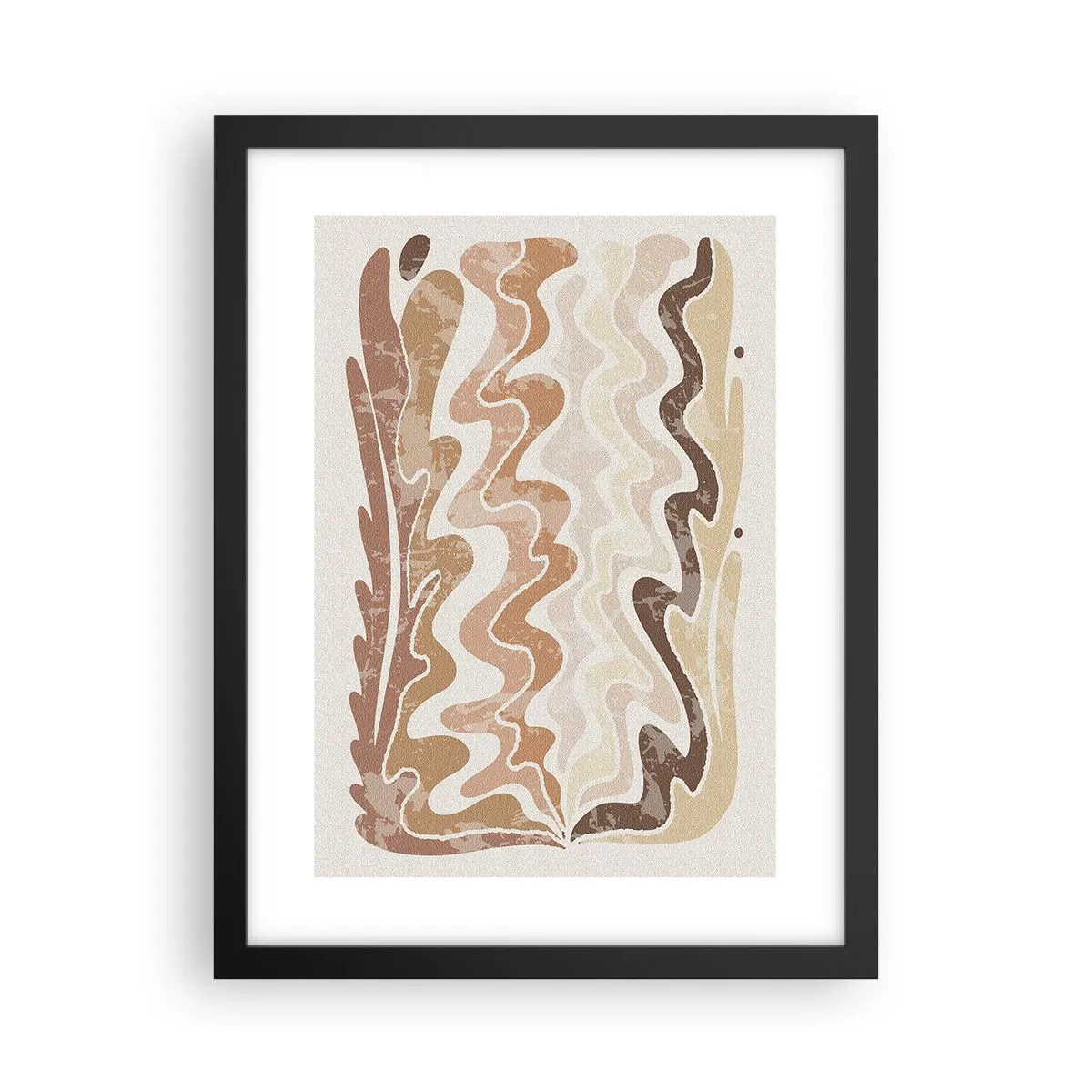 Affisch i svart ram - Bra energi - bra känslor - 30x40 cm