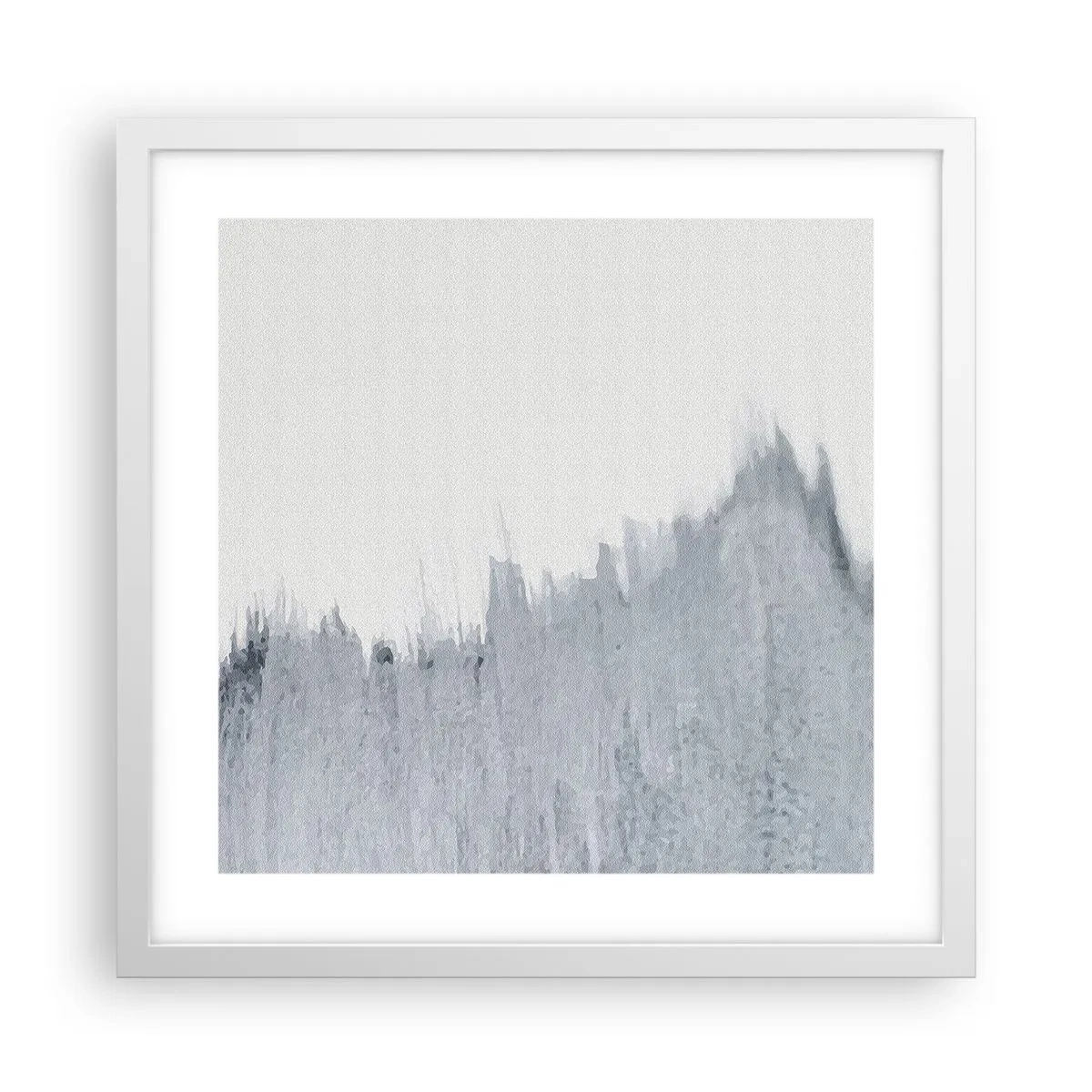 Affisch i vit ram - Mystisk skiva - 40x40 cm