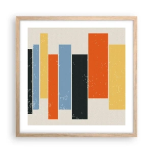 Affisch i ram av ljusek - Inspelning av musik - 50x50 cm