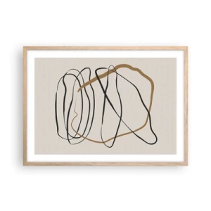 Affisch i ram av ljusek - Komposition: besittande dans - 70x50 cm