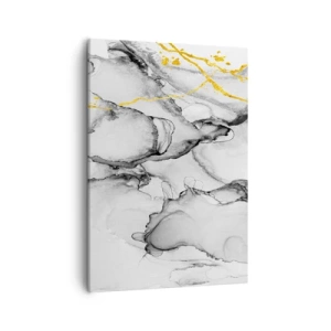 Canvastavla - Bild på duk - Komposition med guldmotiv - 50x70 cm