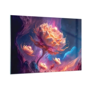 Glastavla - Bild på glas - En annan värld - 100x70 cm