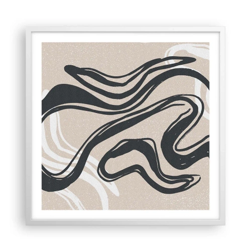 Affisch i vit ram - Mångfaldigt uttryck - 60x60 cm