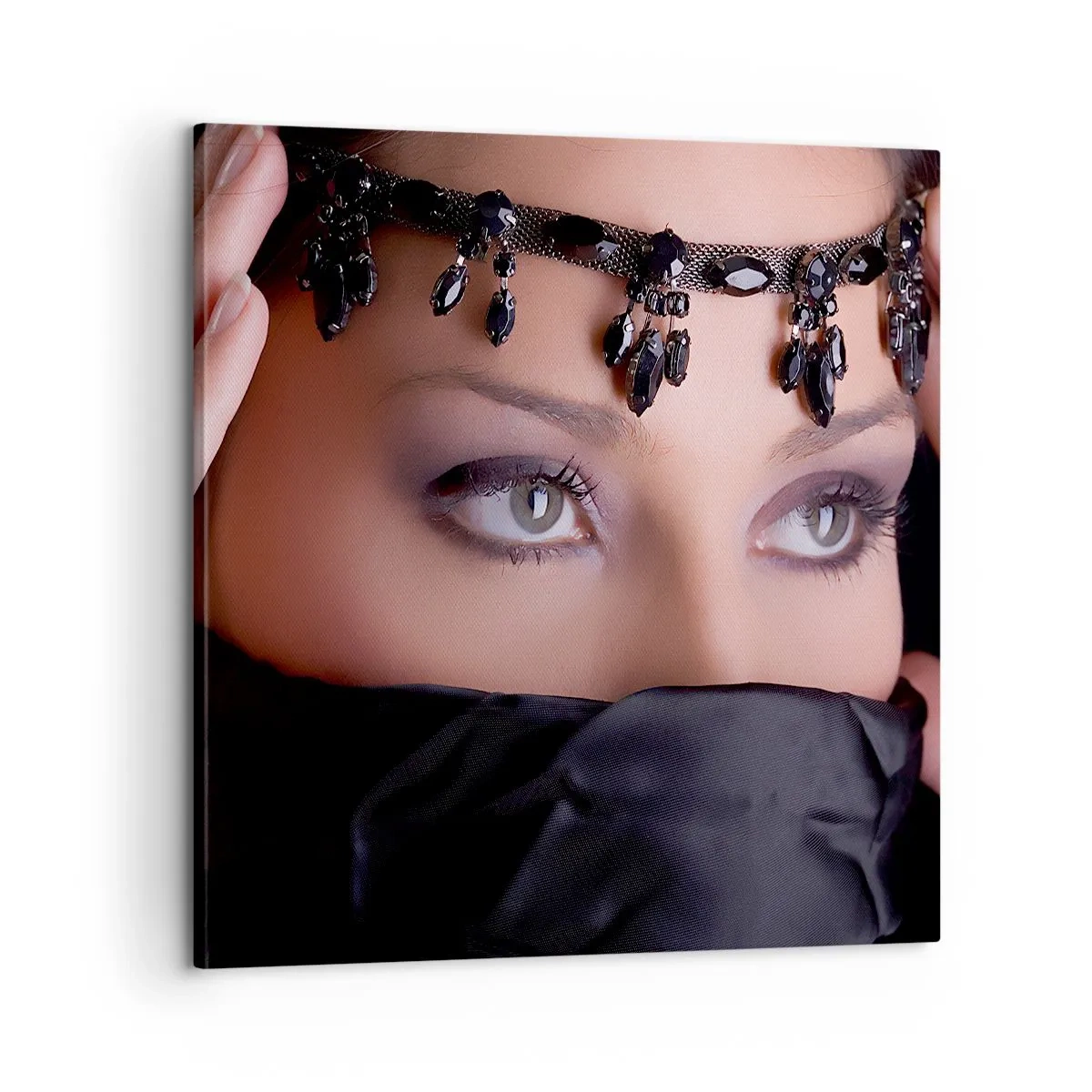 Canvastavla - Bild på duk - Lockande orientalisk hemlighet - 60x60 cm