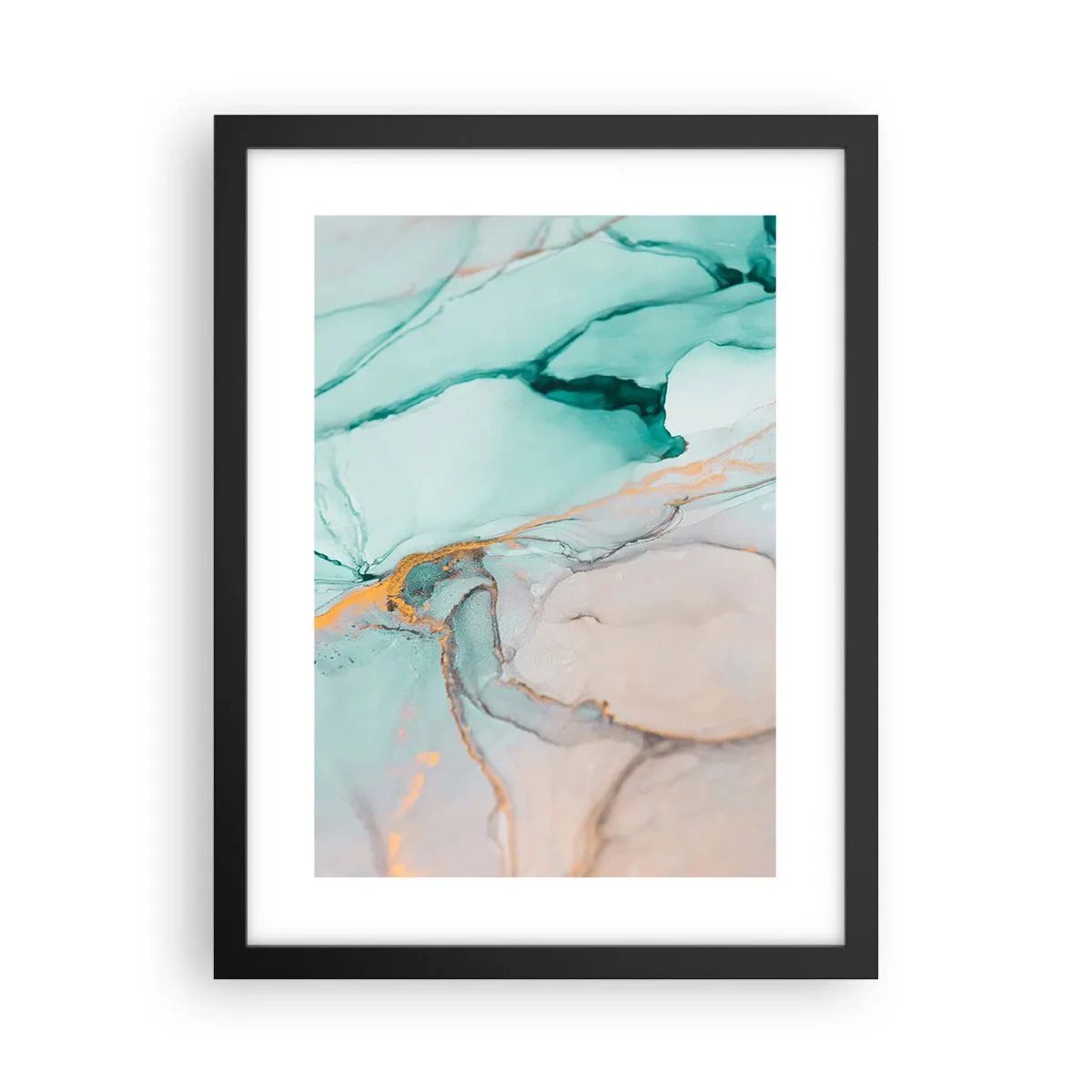 Affisch i svart ram - Formernas och färgernas dans - 30x40 cm