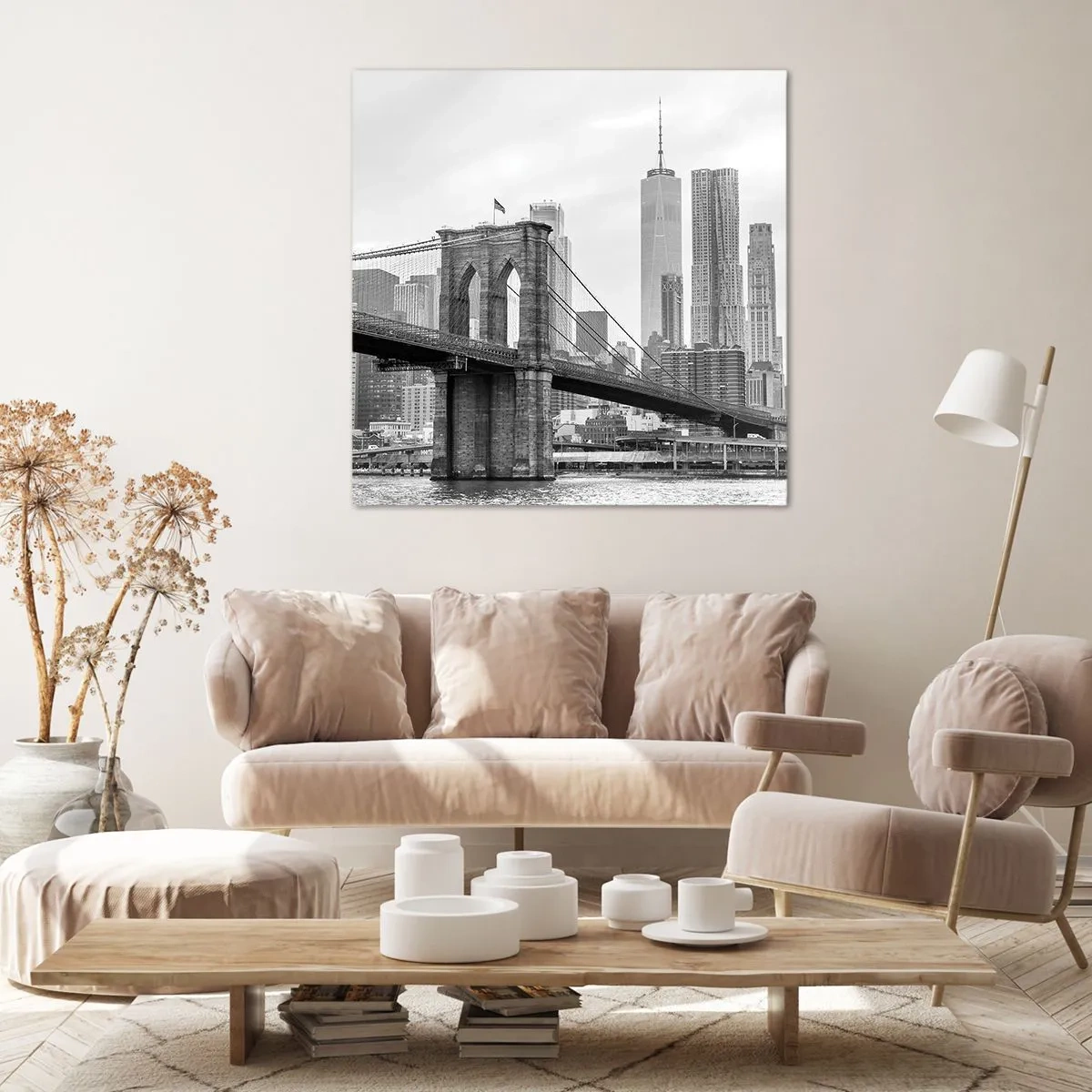 Canvastavla - Bild på duk - New York stämning - 70x70 cm