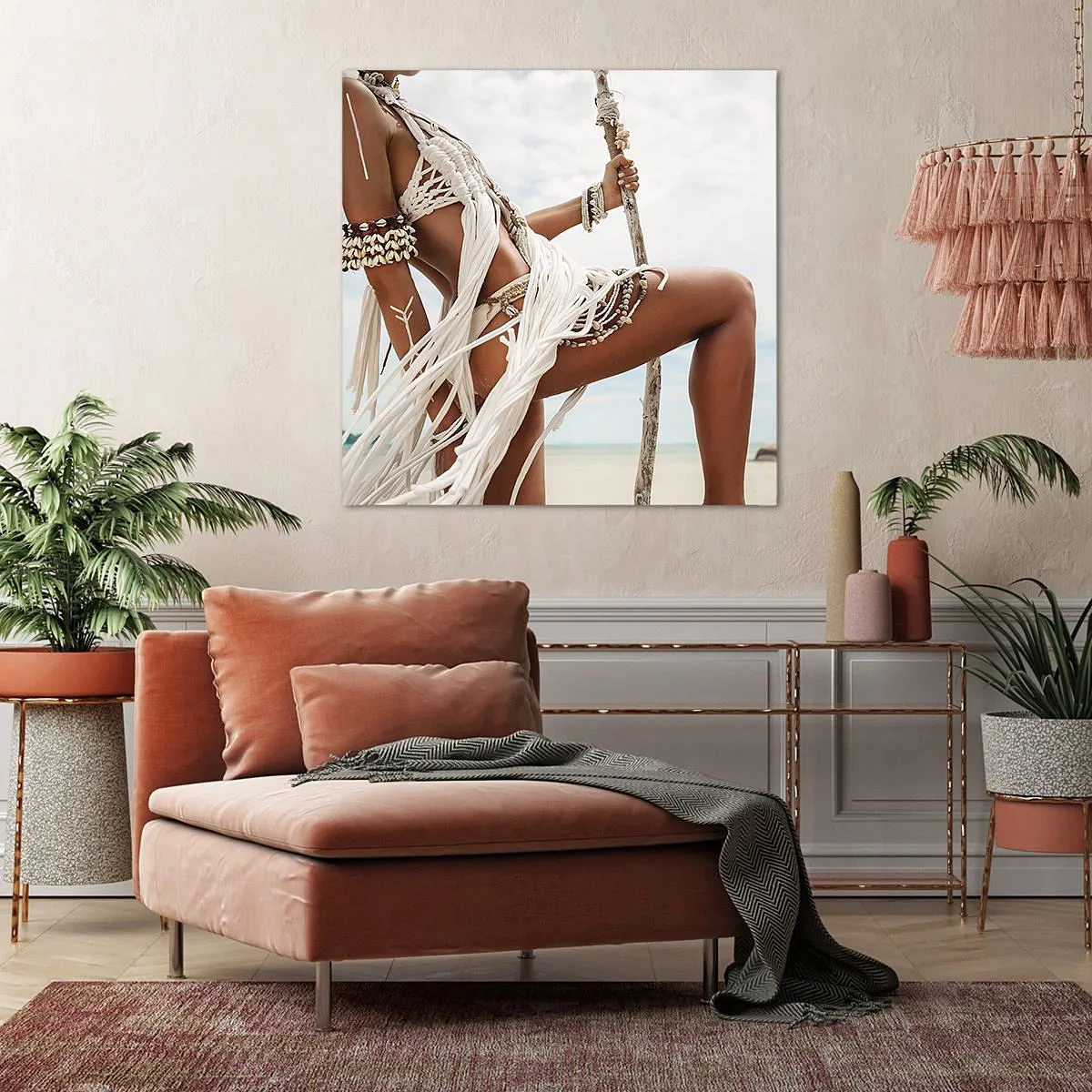 Canvastavla - Bild på duk - Solens prästinna - 30x30 cm