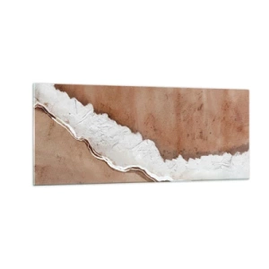 Glastavla - Bild på glas - I jordnära färger - 100x40 cm