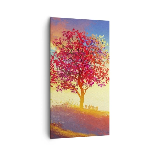 Canvastavla - Bild på duk - Pilgrim i målet - 55x100 cm