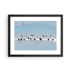 Affisch i svart ram - Efter en het dag - 40x30 cm