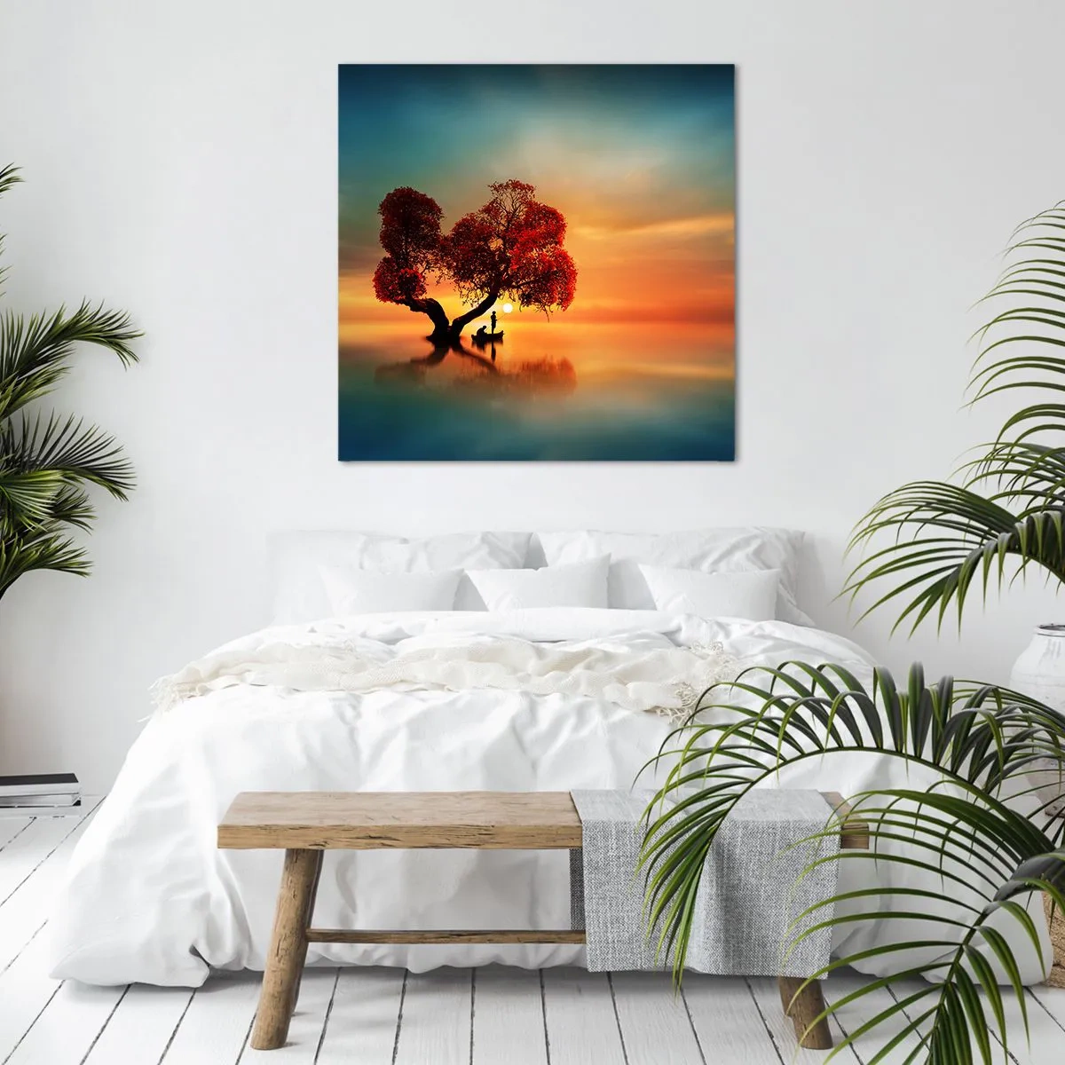 Canvastavla - Bild på duk - Avlägsen tystnad - 50x50 cm