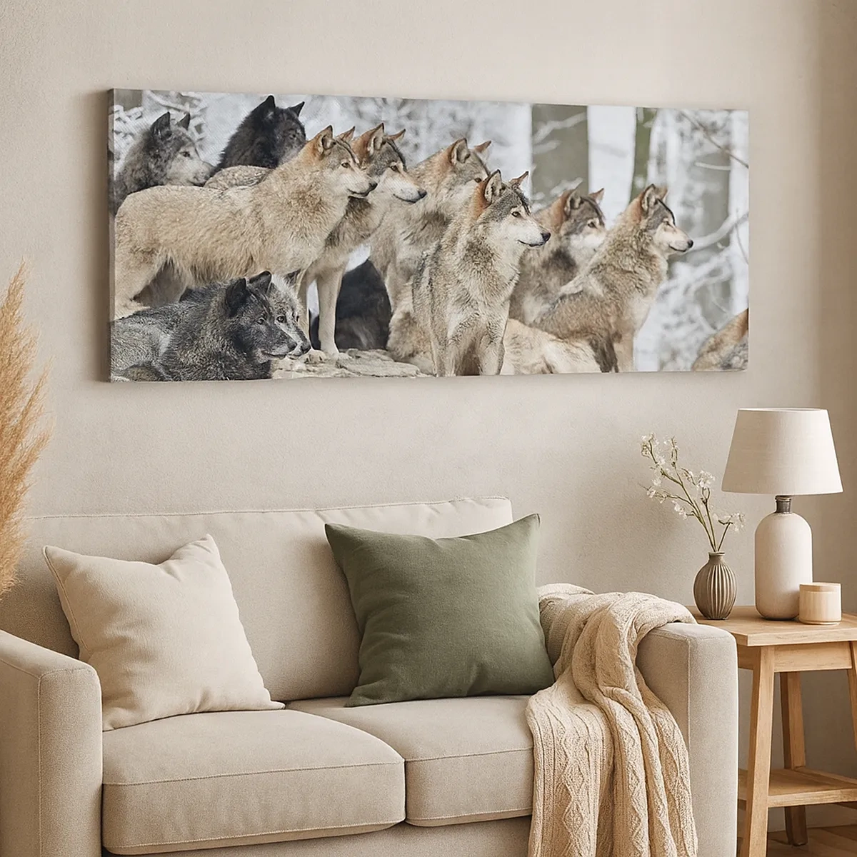 Canvastavla - Bild på duk - Familj och vänner - 30x30 cm