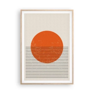 Affisch i ram av ljusek - Alltid solen - 70x100 cm